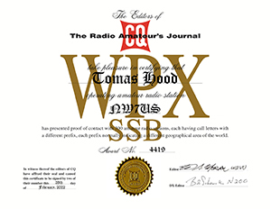 NW7US, Tomas - CQ WPX SSB Award