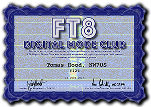 NW7US, Tomas - FT8 Digital Mode Club #124